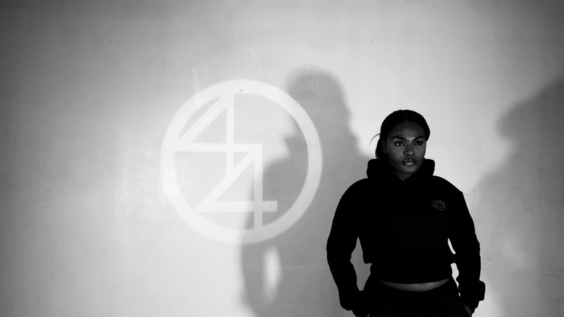 Dark Harlem Dame Crop Hoodie